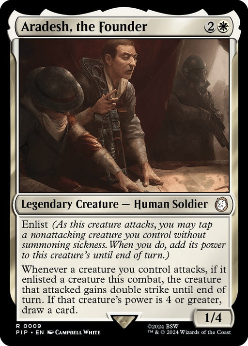 Aradesh, the Founder - Universes Beyond: Fallout #9 Magic: The Gathering card