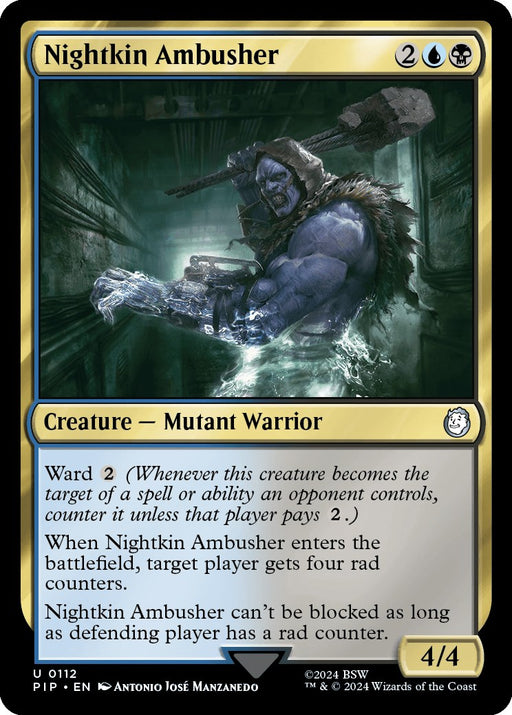 Nightkin Ambusher - Universes Beyond: Fallout #112 Magic: The Gathering card