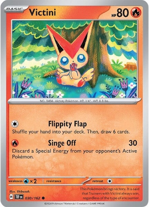 Victini - SV05: Temporal Forces #030/162 Pokémon card