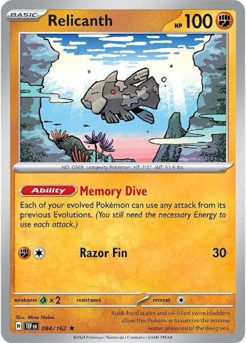 Relicanth - 084/162 - SV05: Temporal Forces #084/162 Pokémon card