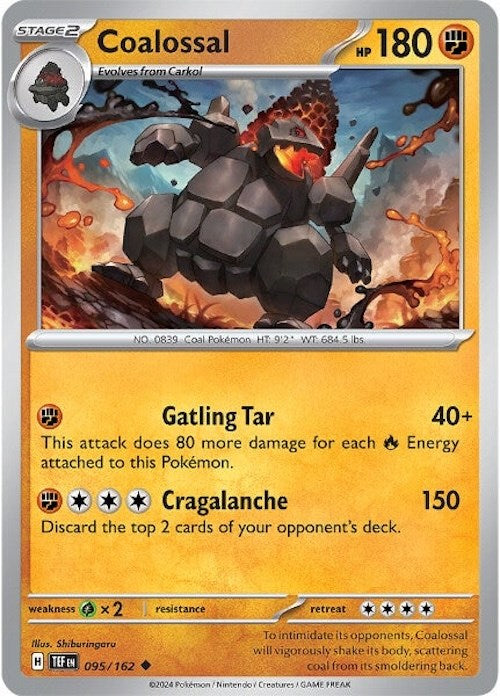 Coalossal - SV05: Temporal Forces #095/162 Pokémon card