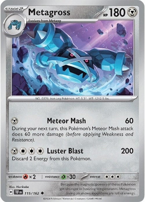 Metagross - 115/162 - SV05: Temporal Forces #115/162 Pokémon card