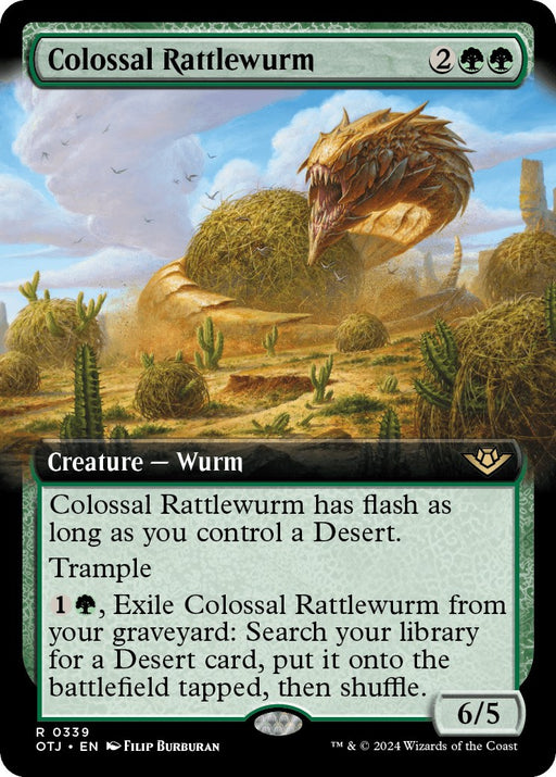 Colossal Rattlewurm Extended Art