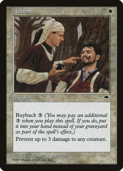 Anoint - Tempest #3 Magic: The Gathering card