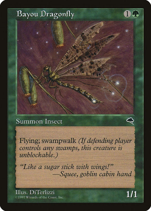 Bayou Dragonfly - Tempest #215 Magic: The Gathering card