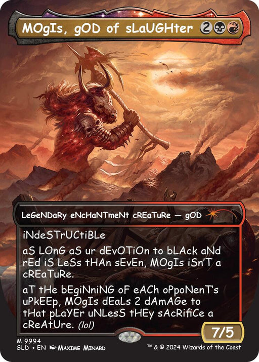 MOgIs gOD of sLaUGHter