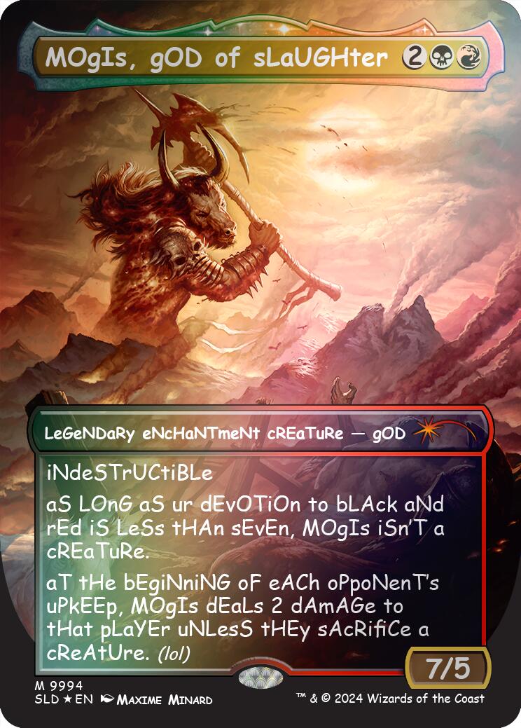 MOgIs gOD of sLaUGHter Rainbow Foil