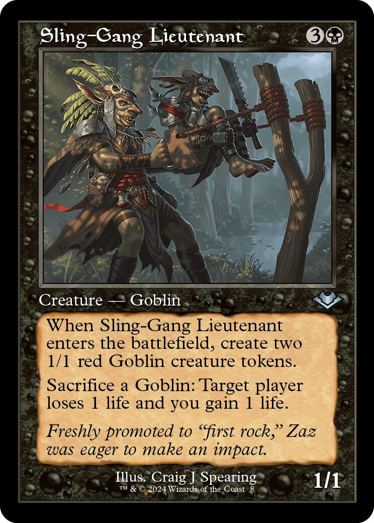 Sling Gang Lieutenant Retro Frame