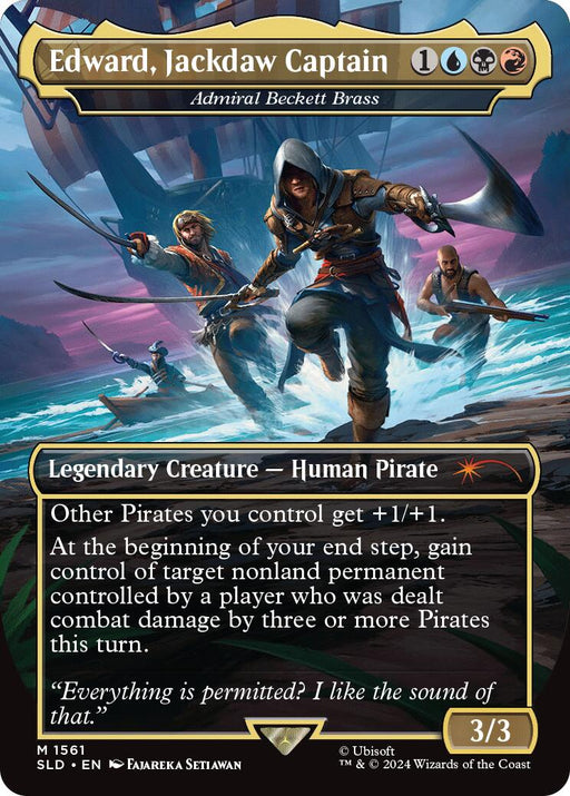 Edward Jackdaw Captain Admiral Beckett Brass