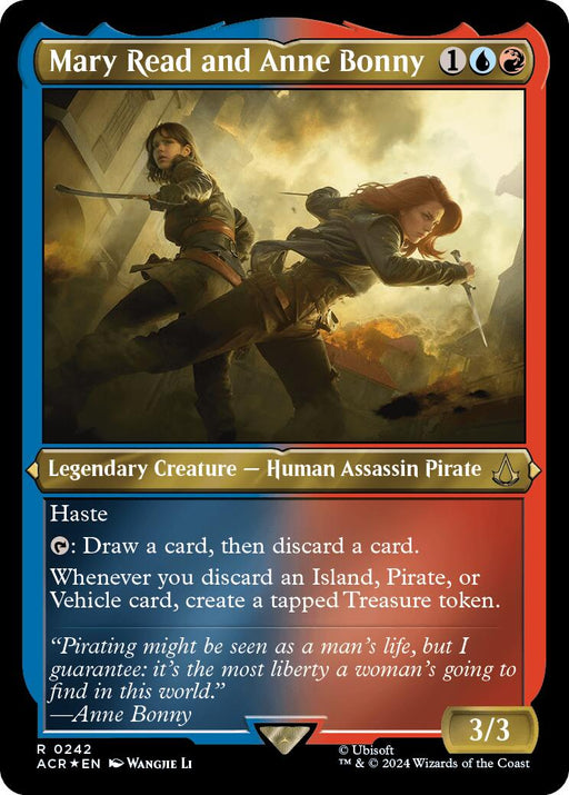 Mary Read and Anne Bonny Foil Etched