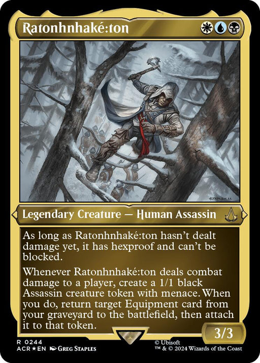 Ratonhnhaketon Foil Etched