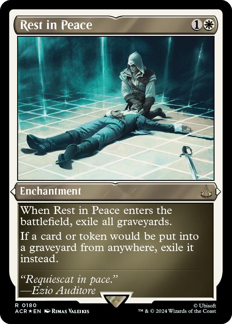 Rest in Peace Foil Etched