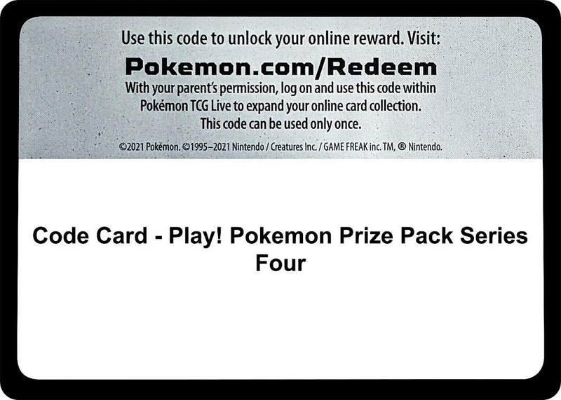 Code Card - Play! Pokemon Prize Pack Series Four