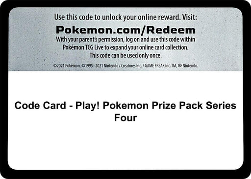 Code Card - Play! Pokemon Prize Pack Series Four