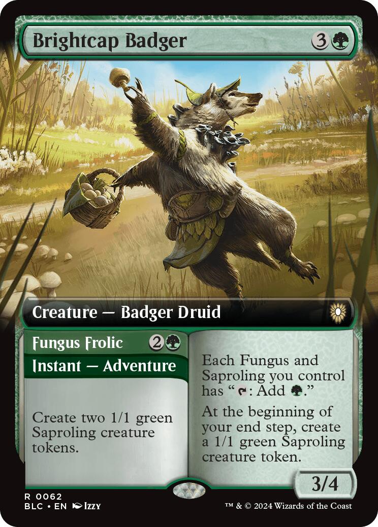 Brightcap Badger Extended Art