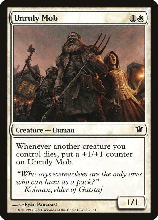 Unruly Mob - Innistrad #39 Magic: The Gathering card