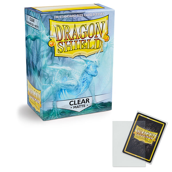 Dragon Shield Sleeves: Standard- Matte Clear (100 ct.)