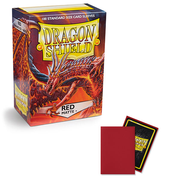 Dragon Shield Sleeves: Standard- Matte Red (100 ct.)