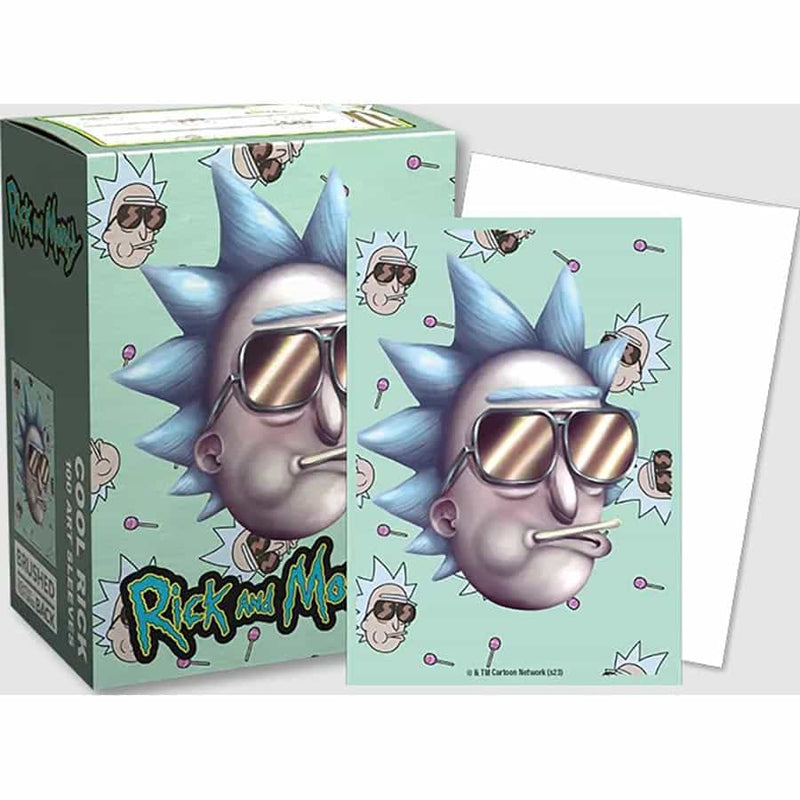 DRAGON SHIELD SLEEVES: BRUSHED ART: RICK AND MORTY: COOL RICK (100CT)