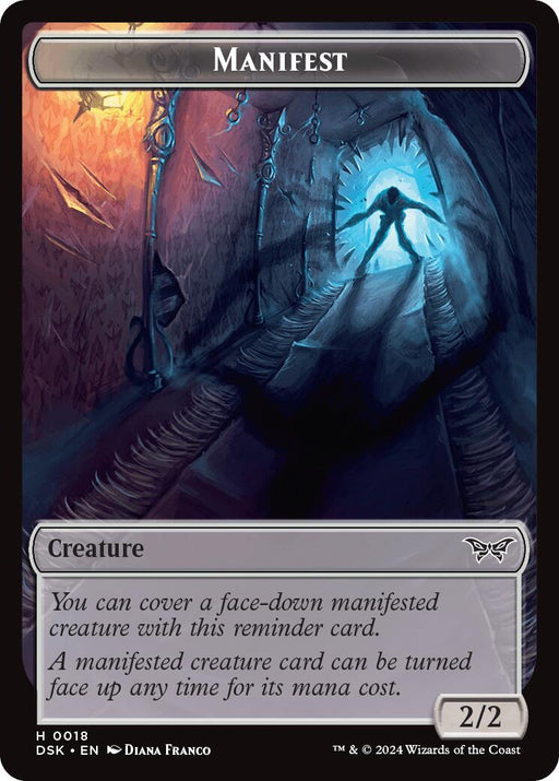 Manifest - Duskmourn: House of Horror #18 Magic: The Gathering card