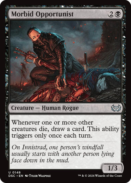 Morbid Opportunist - Commander: Duskmourn: House of Horror #148 Magic: The Gathering card