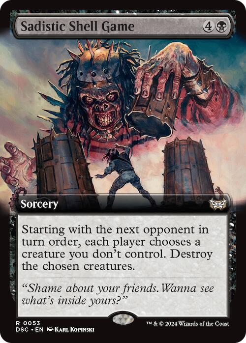 Sadistic Shell Game Extended Art