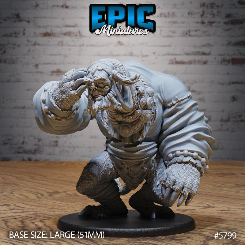 Giant Sloth Nomad – Frostland Wanderer Miniature