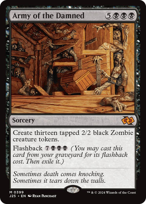 Army of the Damned - Foundations Jumpstart #399 Magic: The Gathering card