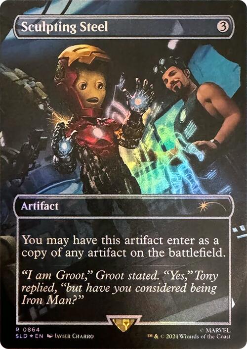 Sculpting Steel Rainbow Foil