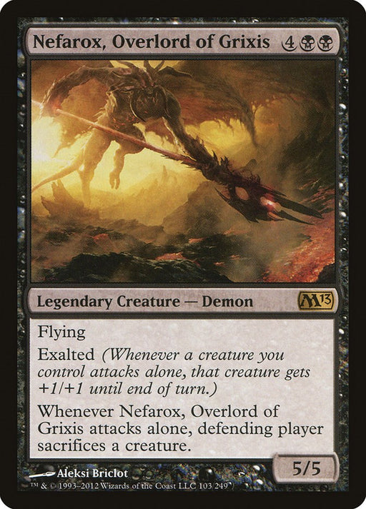 Nefarox Overlord of Grixis