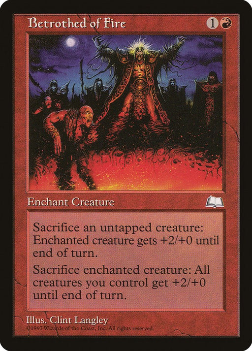 Betrothed of Fire - Weatherlight #89 Magic: The Gathering card