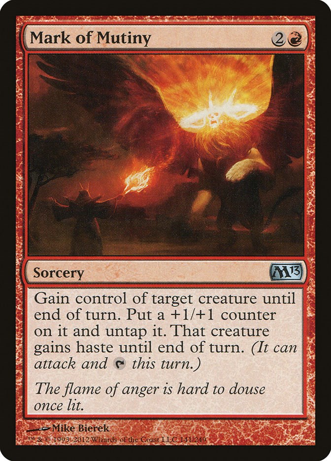 Mark of Mutiny - Magic 2013 (M13) #141 Magic: The Gathering card