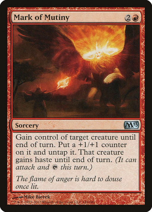 Mark of Mutiny - Magic 2013 (M13) #141 Magic: The Gathering card