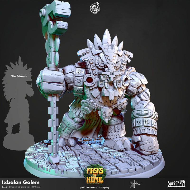 Ixbalan Golem – Masks of Kiimil Jungle Guardian Miniature