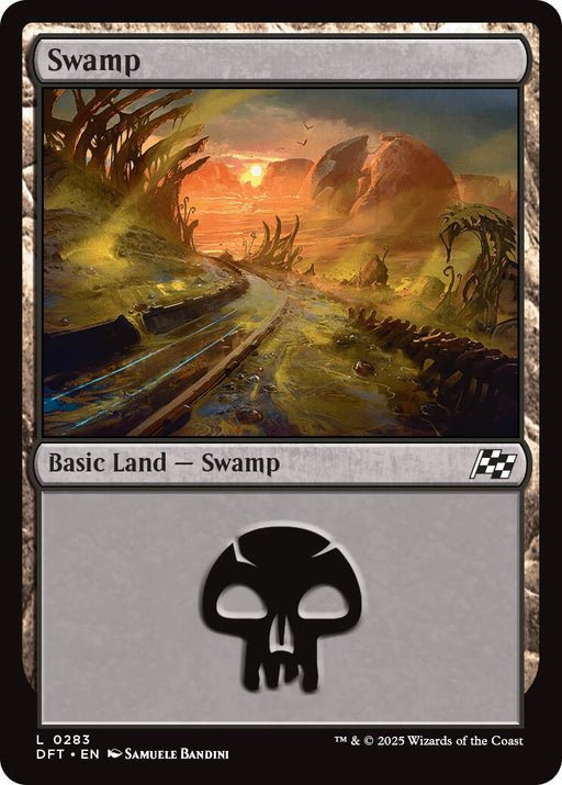 Swamp (0283) - Aetherdrift #283 Magic: The Gathering card