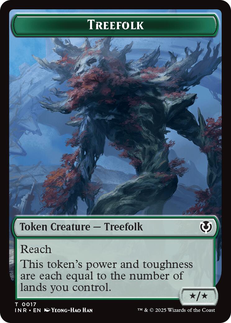Treefolk Emblem Wrenn and Seven Double Sided Token