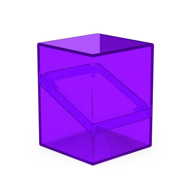 Boulder Deck Case - Clear - Amethyst (Holds 100+)