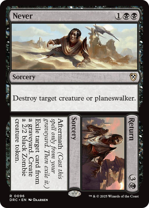 Never // Return - Commander: Aetherdrift #96 Magic: The Gathering card