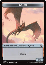 Construct // Golem (0013) Double-Sided Token (Back)
