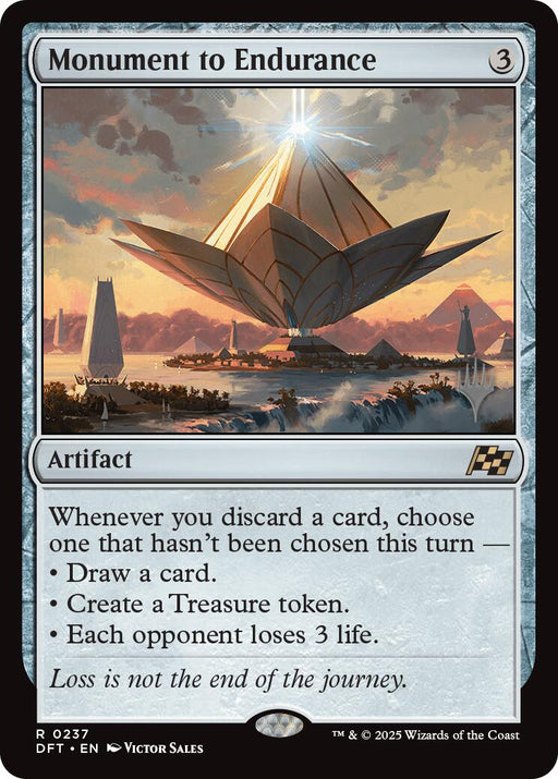 Monument to Endurance - Promo Pack: Aetherdrift #237 Magic: The Gathering card