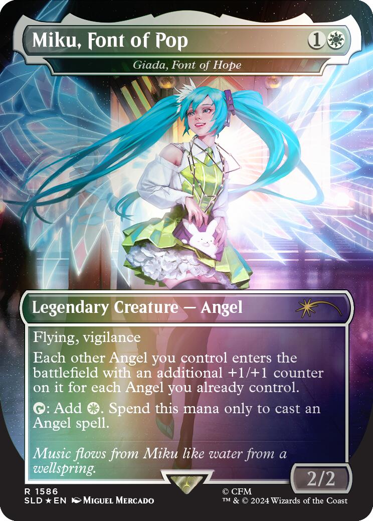 Miku Font of Pop Giada Font of Hope Rainbow Foil