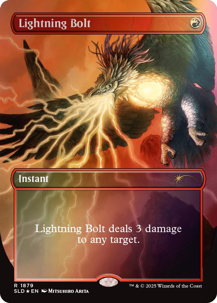 Lightning Bolt Rainbow Foil