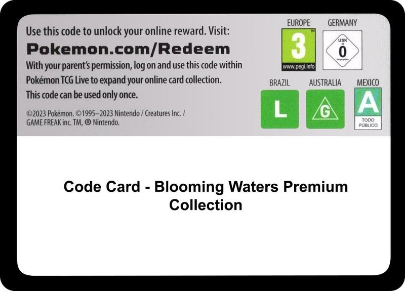Code Card - Blooming Waters Premium Collection