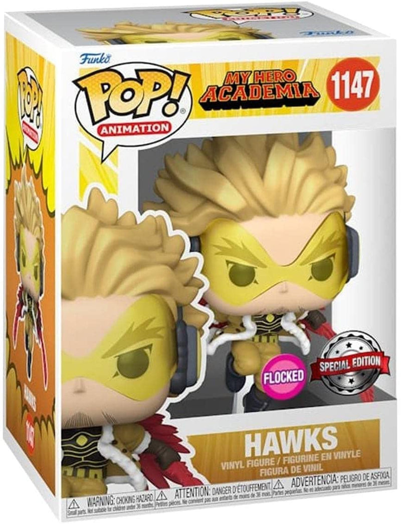 POP Animation: MHA My Hero Academia - Hawks (Flocked) (Special Edition Exclusive)