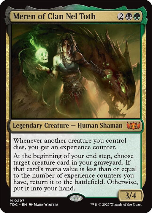 Meren of Clan Nel Toth - Commander: Tarkir: Dragonstorm #297 Magic: The Gathering card