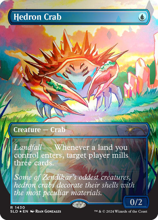 Hedron Crab Rainbow Foil