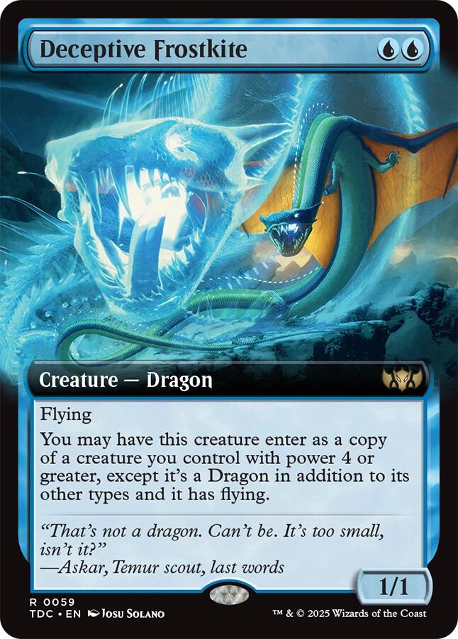 Deceptive Frostkite Extended Art