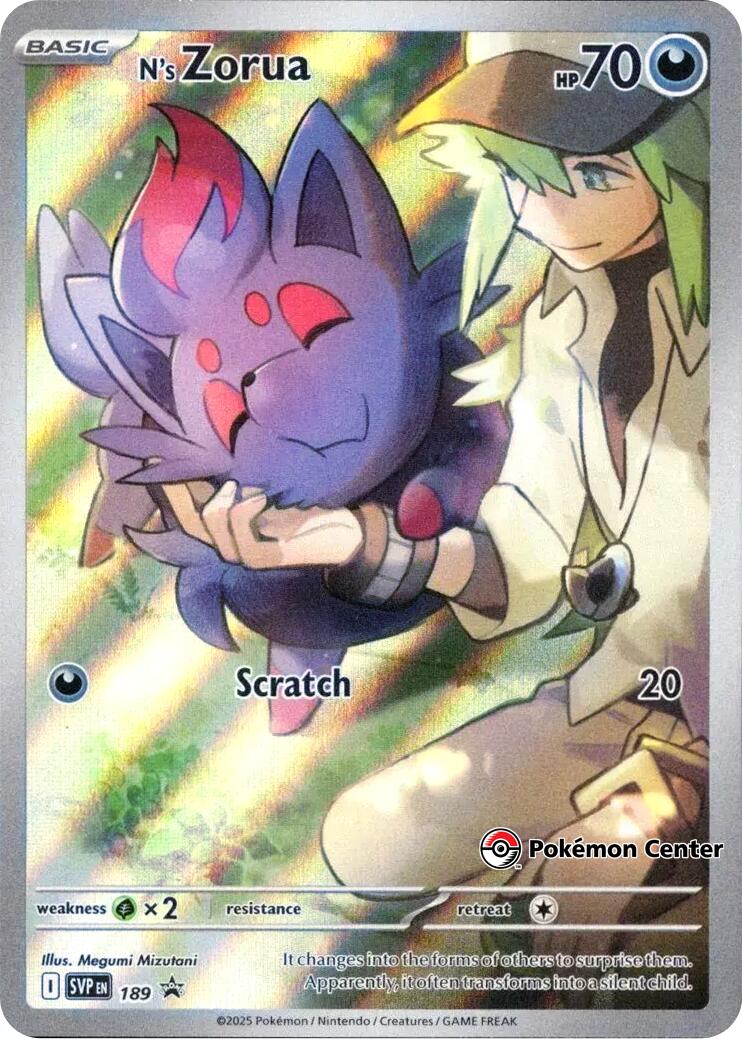 N's Zorua - 189 (Pokemon Center Exclusive)