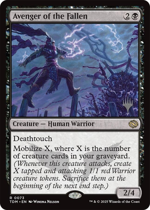 Avenger of the Fallen - Promo Pack: Tarkir: Dragonstorm #73 Magic: The Gathering card
