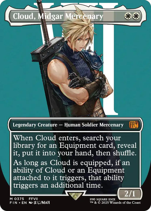Cloud Midgar Mercenary Borderless